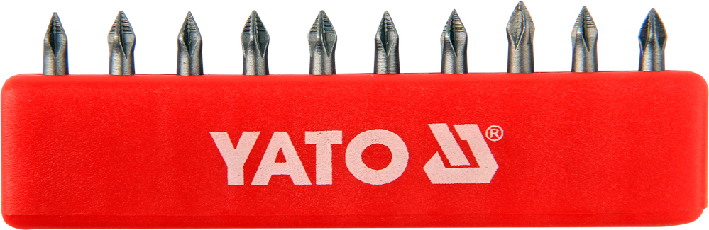 Skrutrekkersett Yato YT-0473; PH0; 25 mm; 10 stk