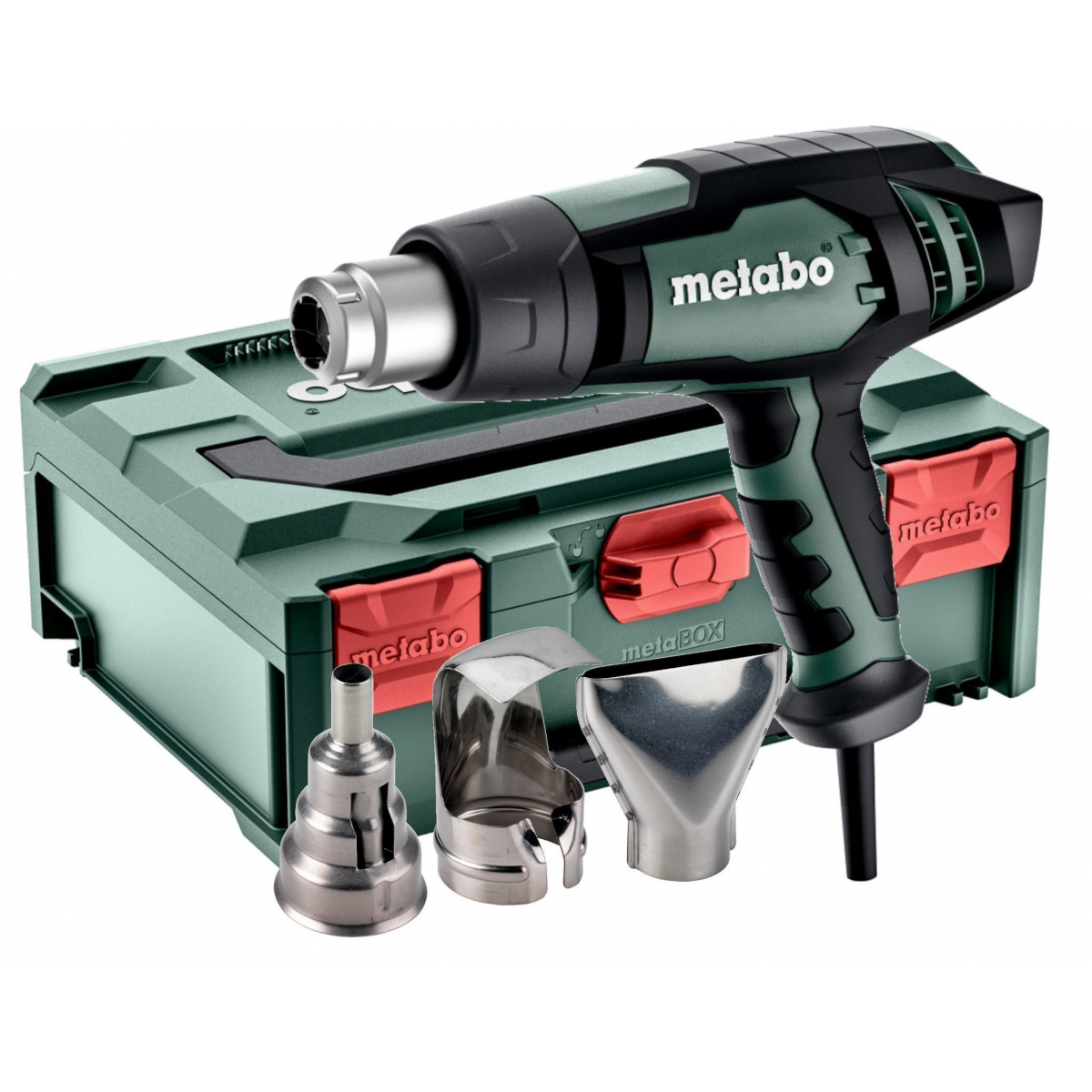 Varmluftspistol Metabo HGE 23-650 LCD + metaBOX 145