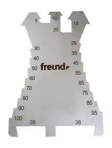 Merkeplate / kutter Freund; 5-100 mm