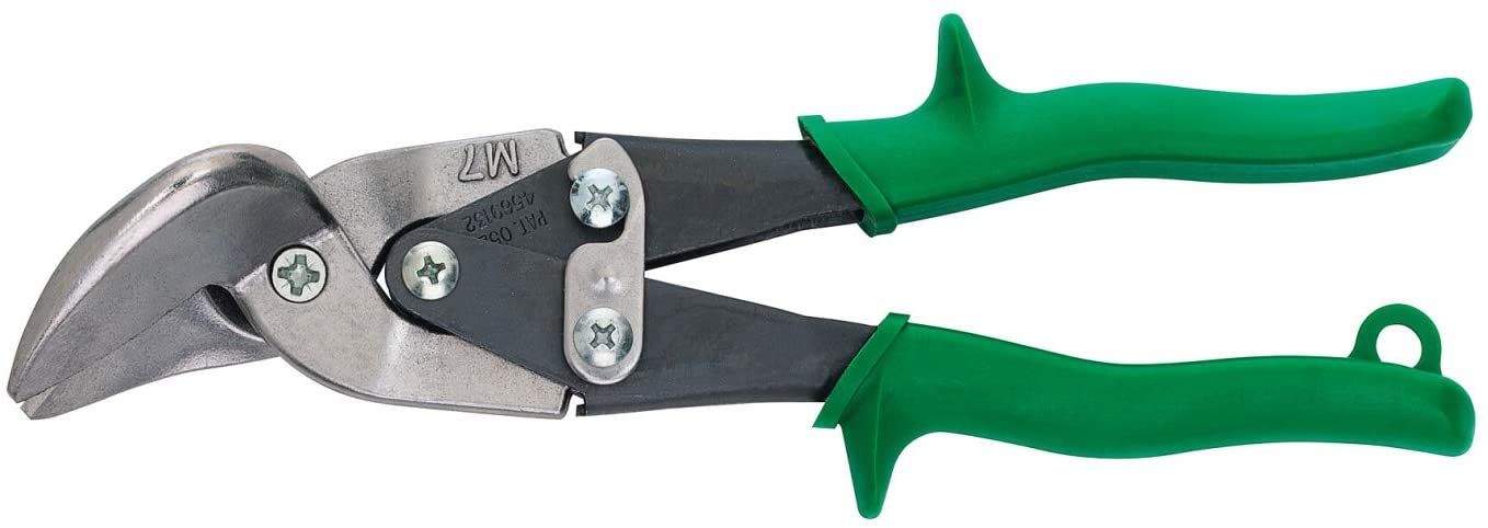 Tinnklipp med buede kniver Freund; 225 mm; for venstre hånd