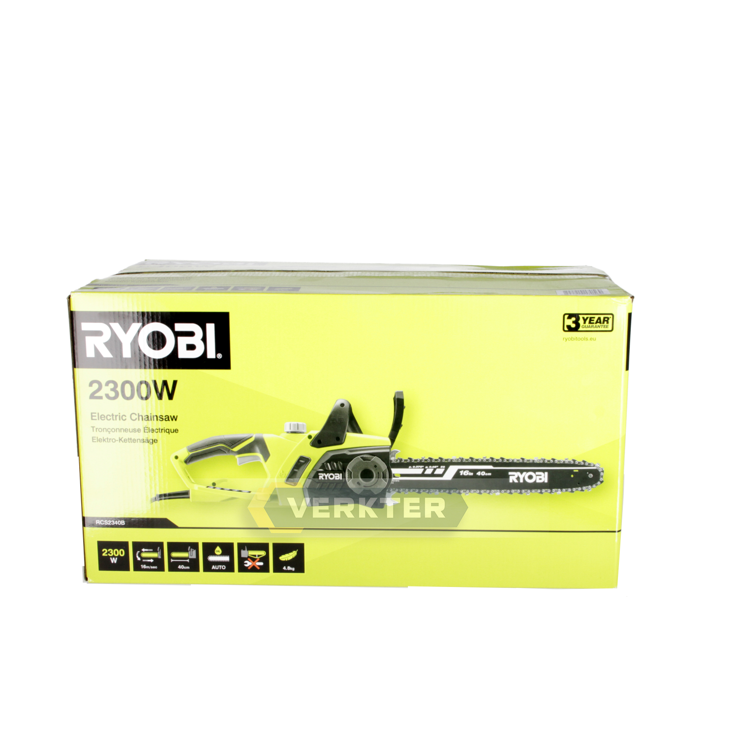 Motorsag Ryobi RCS2340B; 2,3 kW; 40 cm bånd