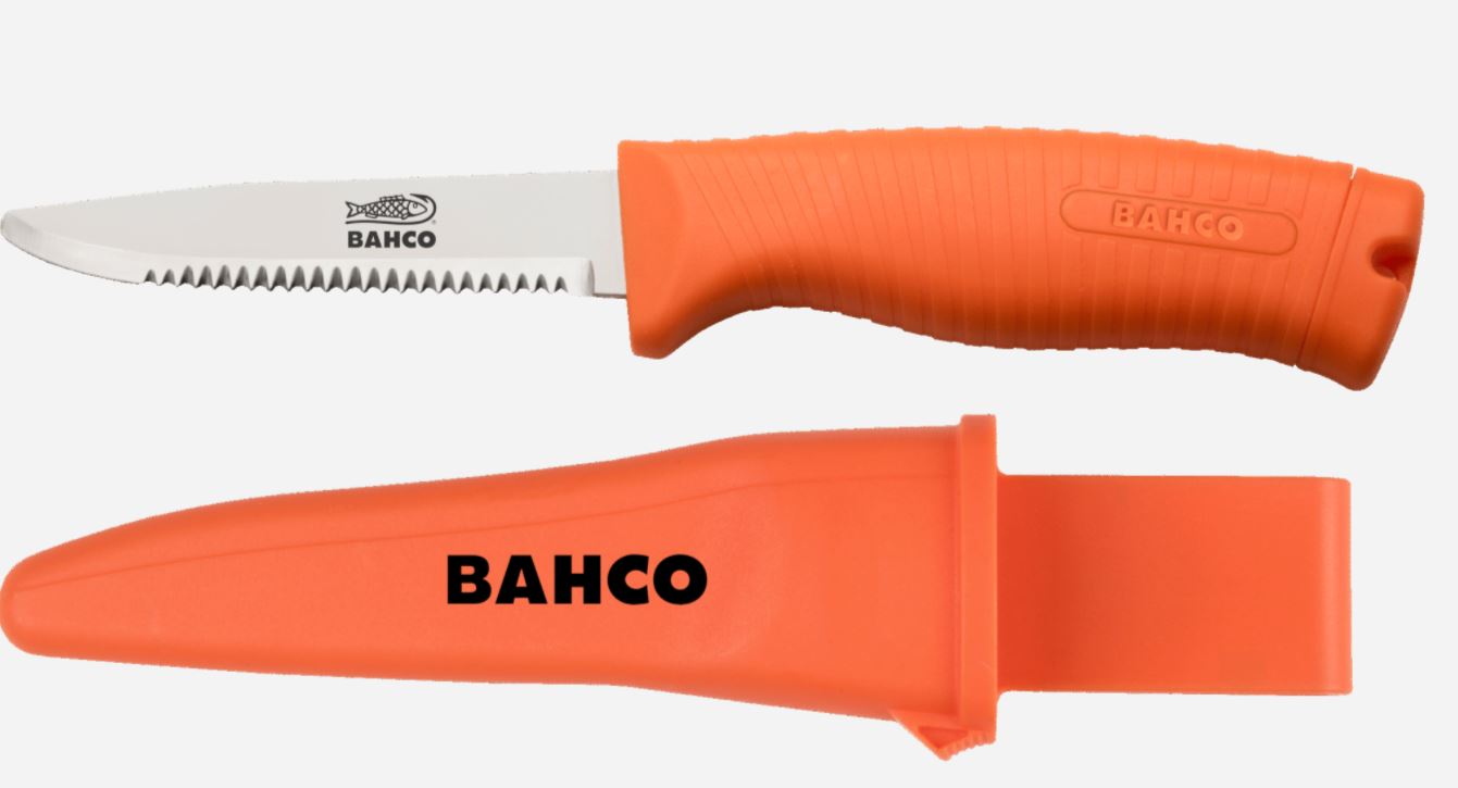 Kniv med tagget blad Bahco 1446-FLOAT; 226 mm