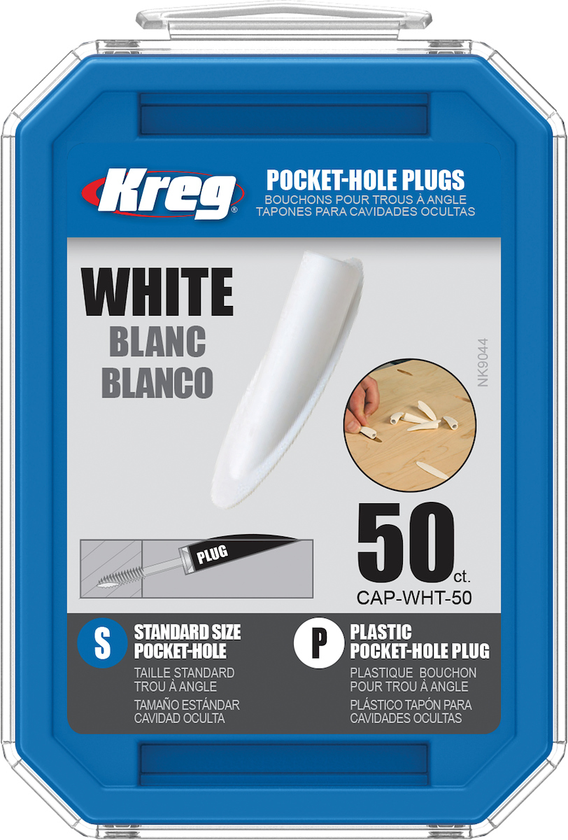 Plugger Kreg CAP-WHT-50;12 mm (1/2'')- 140 mm (11/2''); 50 stk. plast