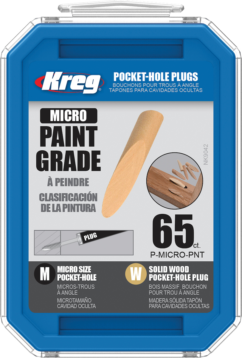 Plugger Kreg P-MICRO-PNT; 12 mm (1/2')'- 140 mm (11/2''); 65 stk. løvtre