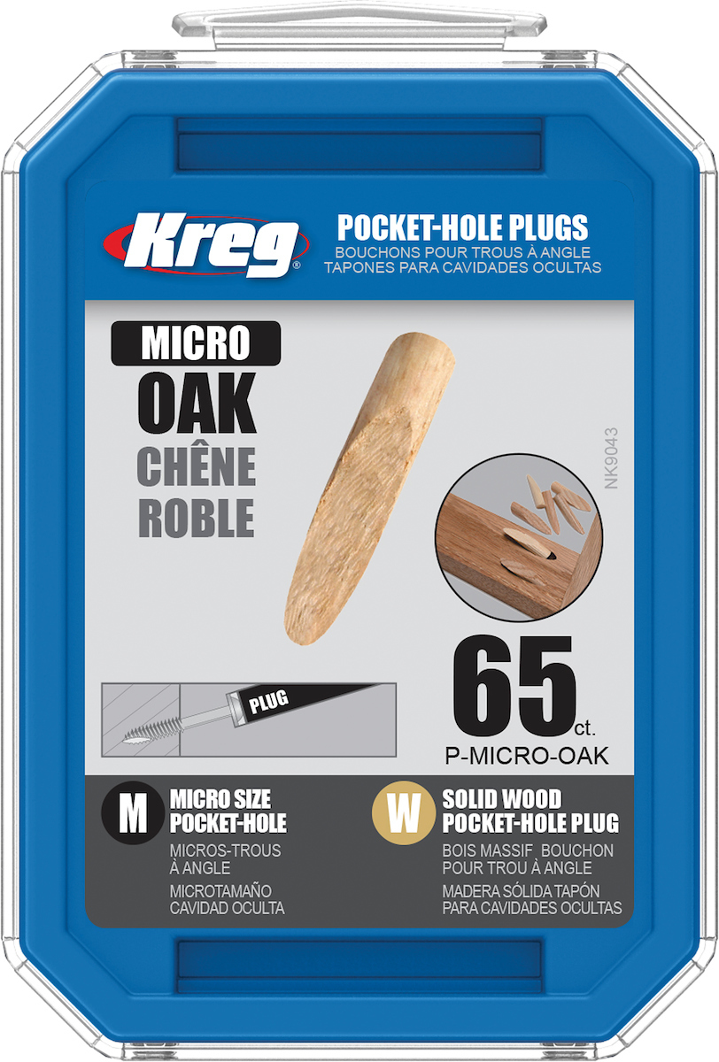 Plugger Kreg P-MICRO-OAK; 12 mm (1/2'')- 140 mm (11/2''); 65 stk. eik