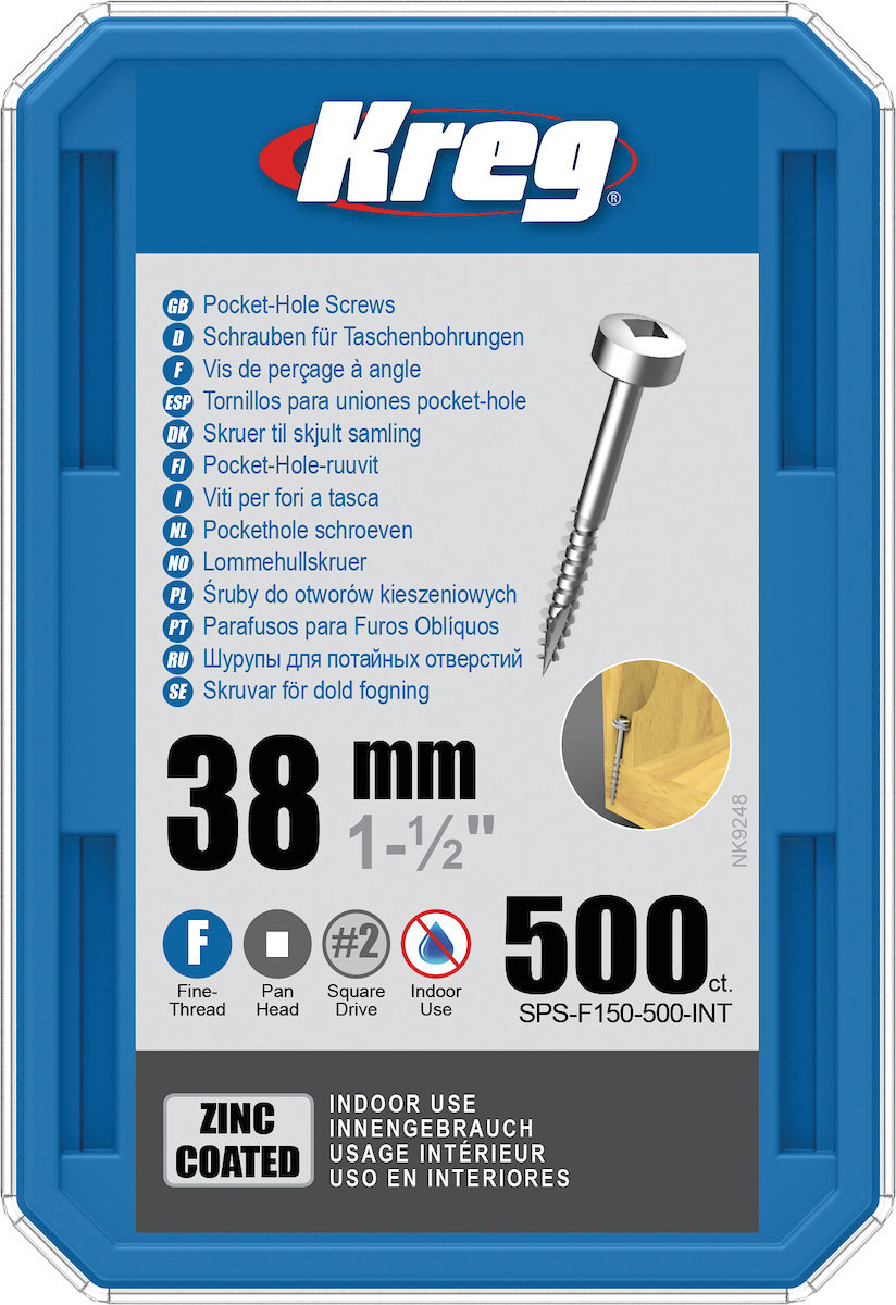Treskru Kreg SPS-F150; Pan Head; 1,50''; 38 mm; 500 stk
