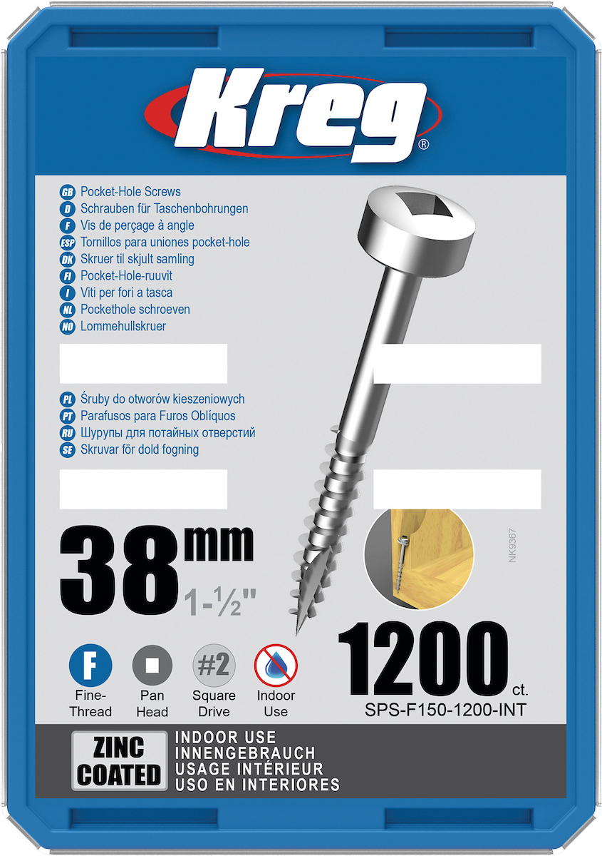 Treskru Kreg SPS-F150; Pan Head; 1,50''; 38 mm; 1200 stk