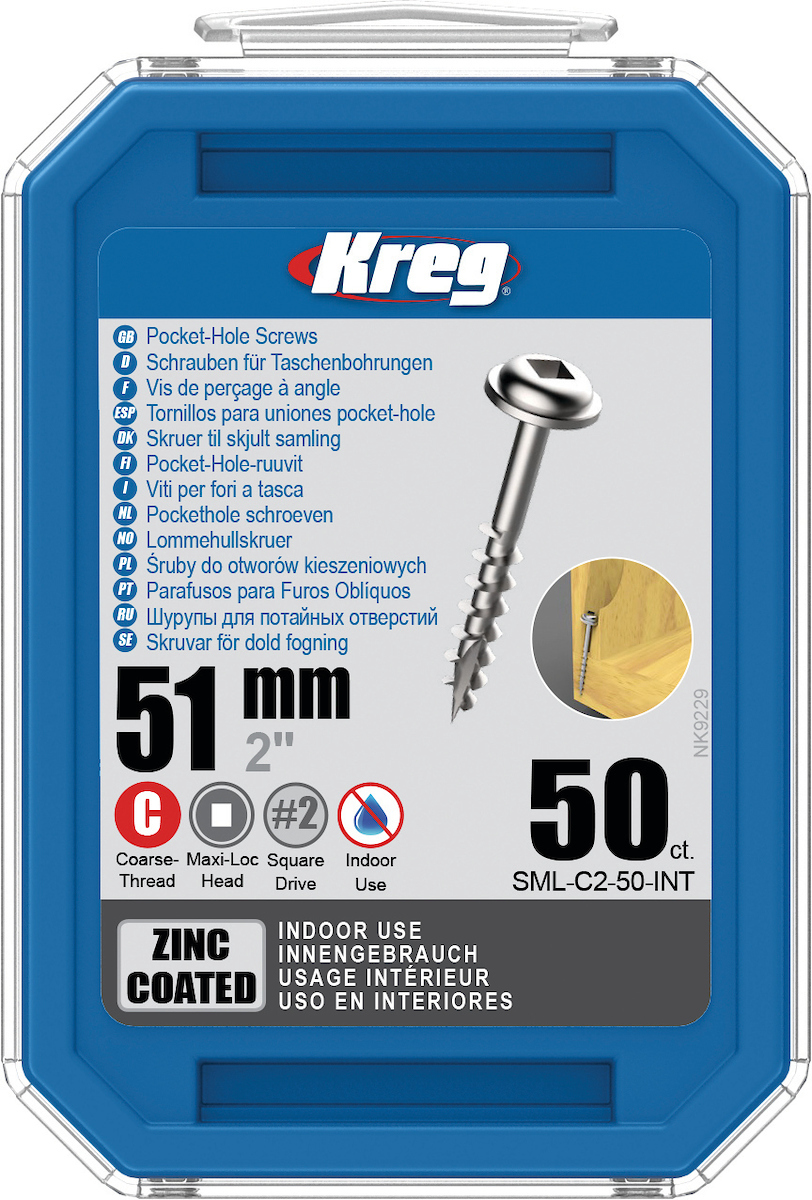 Treskru Kreg SML-C2; Maxi-Loc; 2,00''; 51 mm; 50 stk