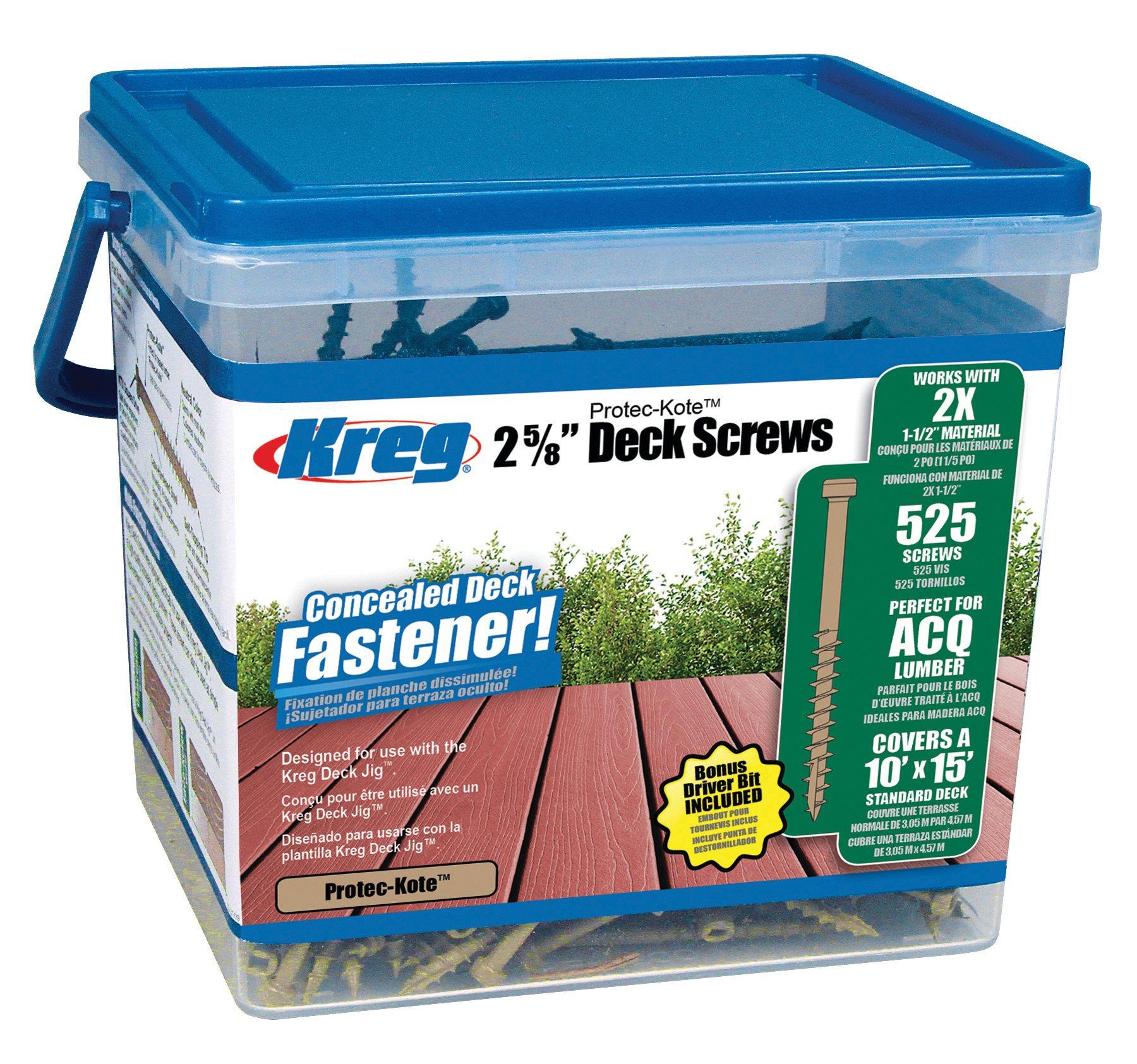 Treskru Kreg SDK-C262W; Pan-Head; 2,625''; 67 mm; 525 stk