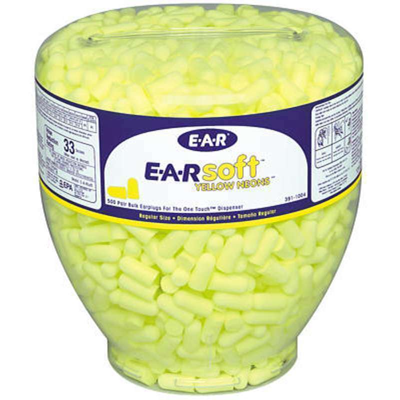 Ørepropper 3M E-A-R Soft; 36 dB; 500 par; neon