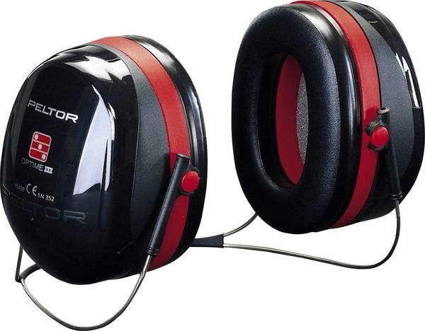 Hørselvern 3M Peltor Optime III; 35 dB; rød