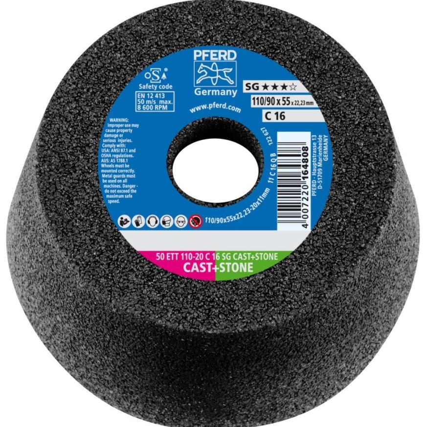 Slipekopp Pferd C16 SG CAST+STONE 50 ETT; 110x20 mm