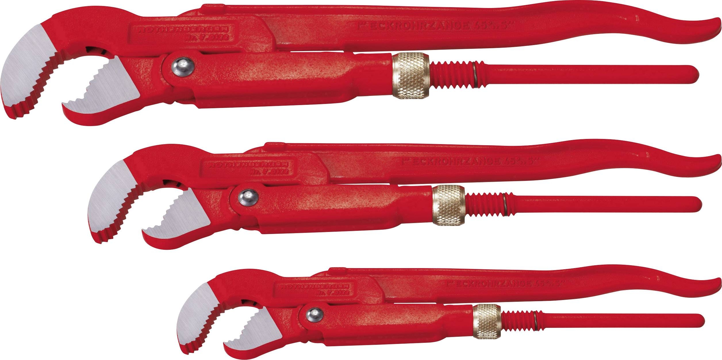 VVS-tang Rothenberger SUPER S; 45°; 1'', 1.1/2'', 2''; 3 stk