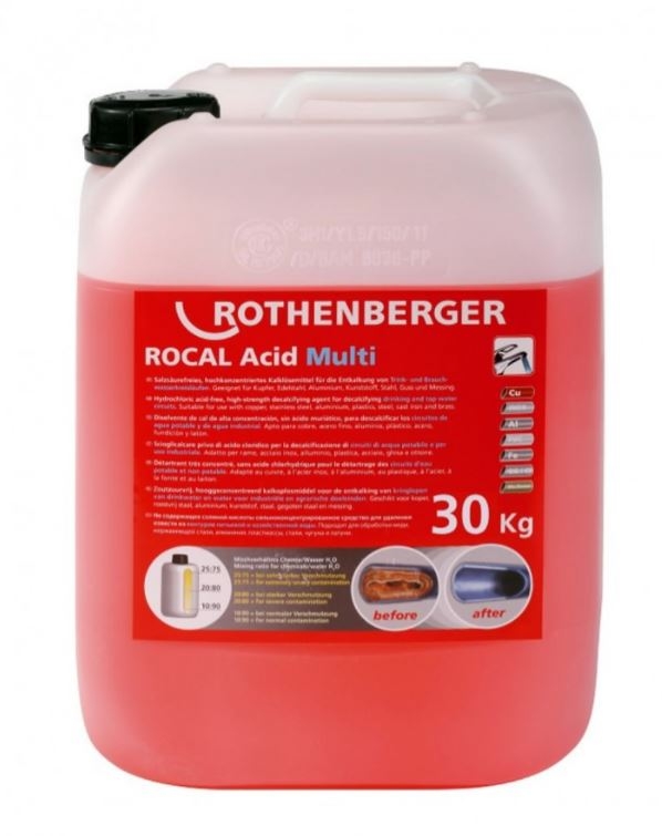 Avkalkingsmiddel Rothenberger ROCAL ACID Multi; 30 kg