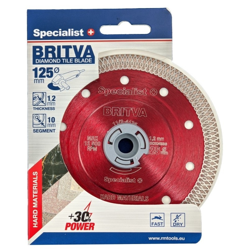 Diamantslipeskive Specialist BRITVA 11/2-4125; 125 mm