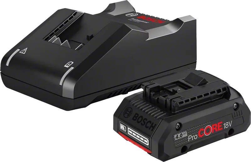 Tilbehørsett Bosch GBA ProCORE 18 V; 1x4,0 Ah batteri + lader GAL 18V-40