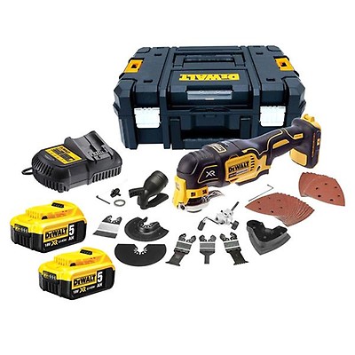 Flerfunksjonsverktøy DeWalt DCS356P2-QW; 18 V; 2x5,0 Ah batt.