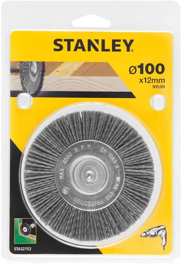 Skivebørste nylontråd Stanley STA32152-XJ; 100 mm