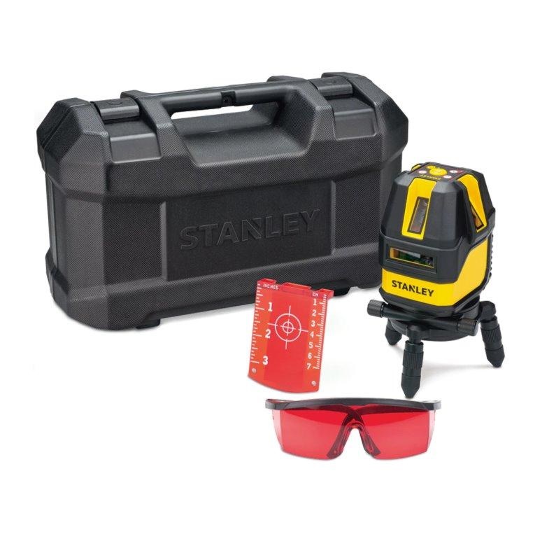 Krysslaser  Stanley Multi-line 4V1H; rød