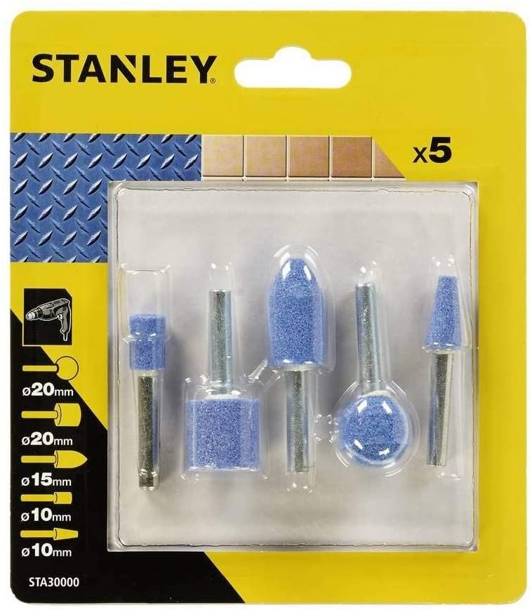 Slipestenssett Stanley STA30000-XJ; 5 stk