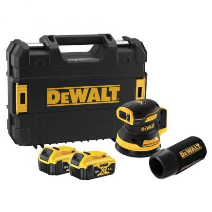 Eksentersliper DeWalt DCW210P2-QW; 18 V; 2x5,0 Ah batt.