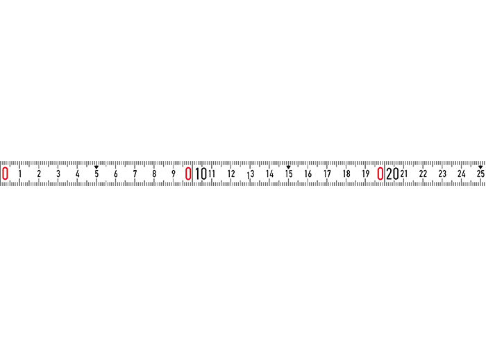 Målebånd BMI B357004002-OM-SK; 2 m; klissete