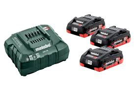 Batteri Metabo; 18 V; 3x4,0 Ah + lader ASC 55