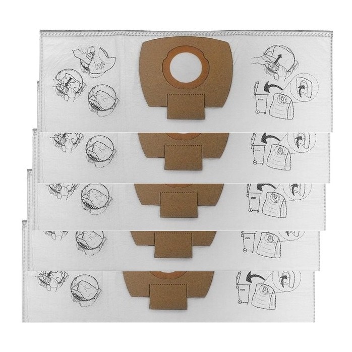 Papir støvpose Makita P-84078; 5 stk
