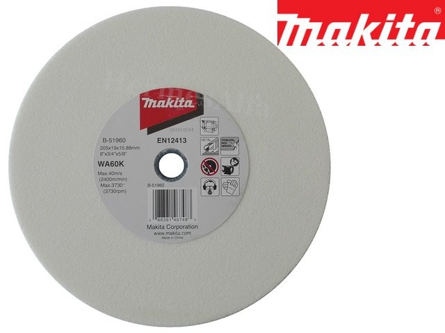 Slipestein Makita B-51960; 205x19x15,88 mm