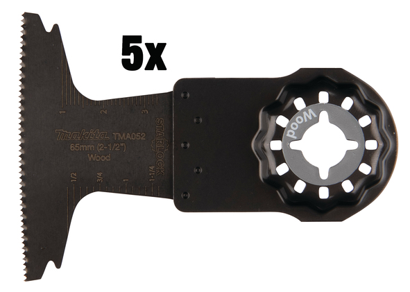 Skjærer for jevn saging Makita B-64864-5; 65 mm; 5 stk