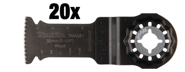 Skjærer for jevn saging Makita B-64858-20; 32 mm; 20 stk