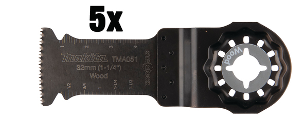Skjærer for jevn saging Makita B-64858-5; 32 mm; 5 stk