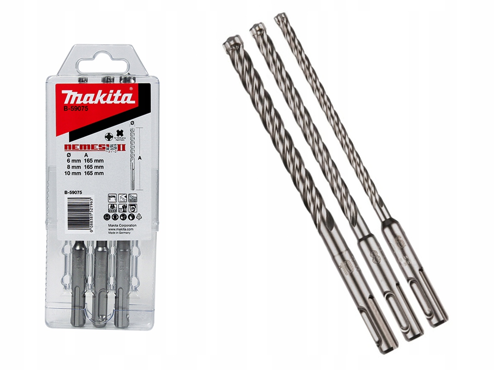 Borsett Makita B-59075; 3 stk