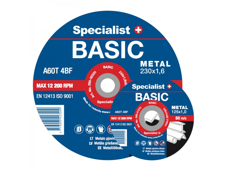Abrasiv kappeskive Specialist 250-01212; 125x1,2x22 mm