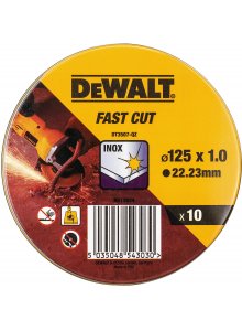 Abrasiv kappeskive DeWalt DT3507-QZ; 125x1mm; 10 stk