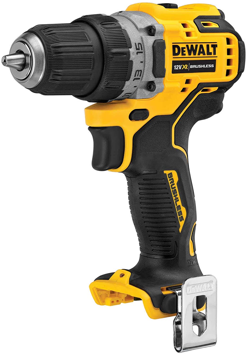 Batteridrevet borskrutrekker DeWalt DCD701N-XJ; 12 V; (uten batteri og lader)