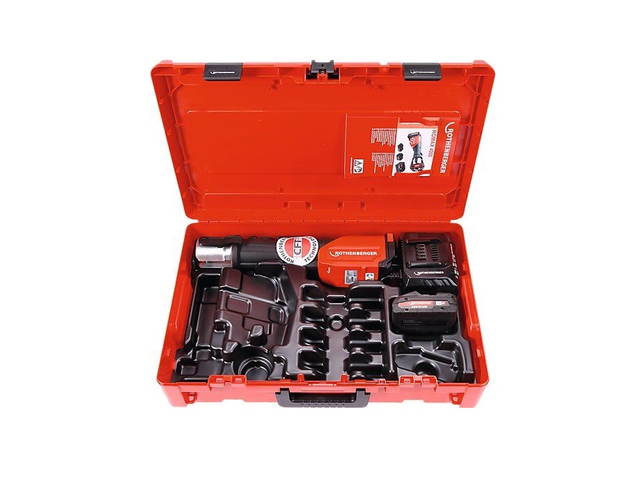 Rør presstang Rothenberger Romax 4000 Basic; 18 V; 1x4,0 Ah batt.