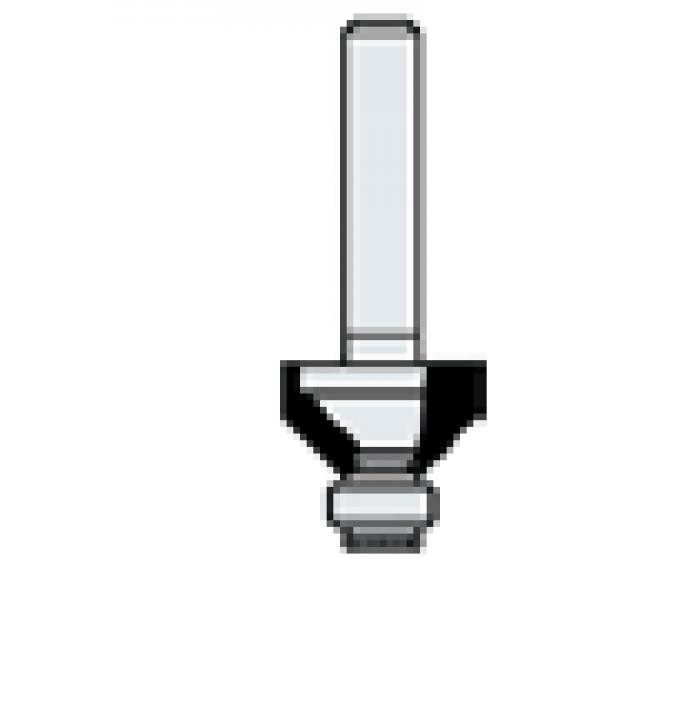 Fasfres Virutex 1142027; D25 mm; med kulelager