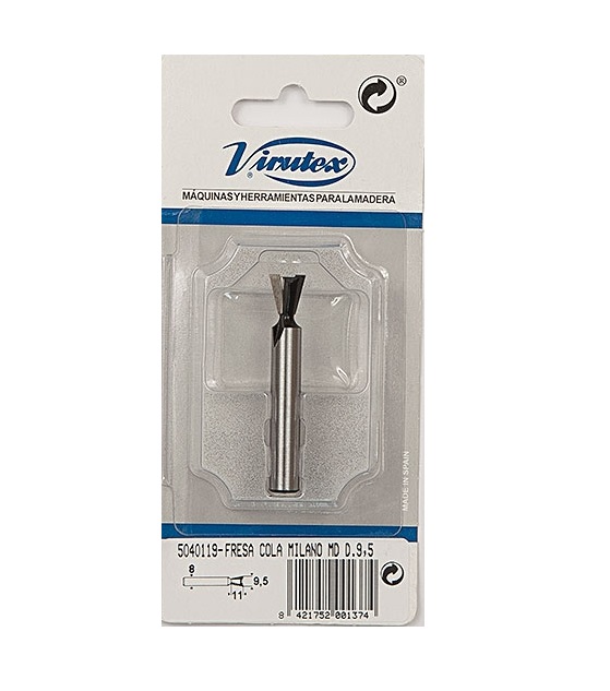 Senk- / gradfres Virutex 1140060; D12 mm