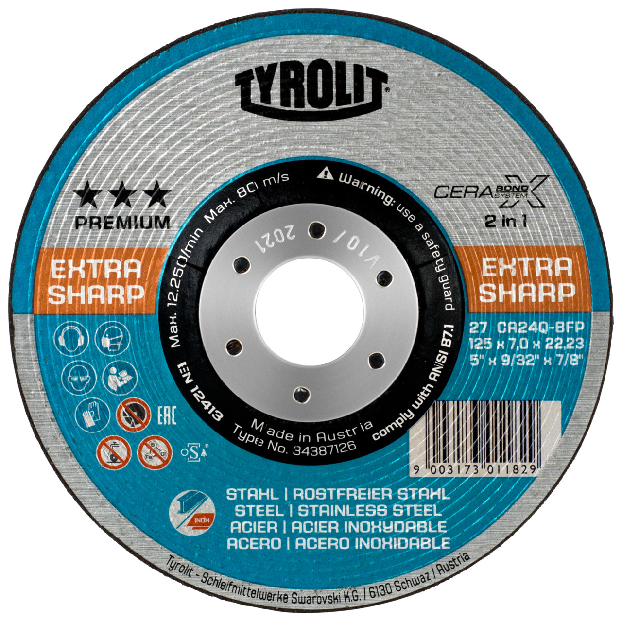 Slipeskive Tyrolit Premium Cerabond; 150x4 mm