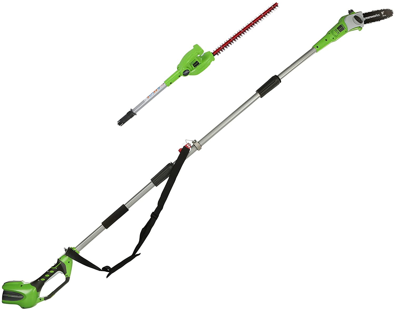 Multifunksjonelt hageverktøy Greenworks G24PSH; 24 V (uten batteri og lader)