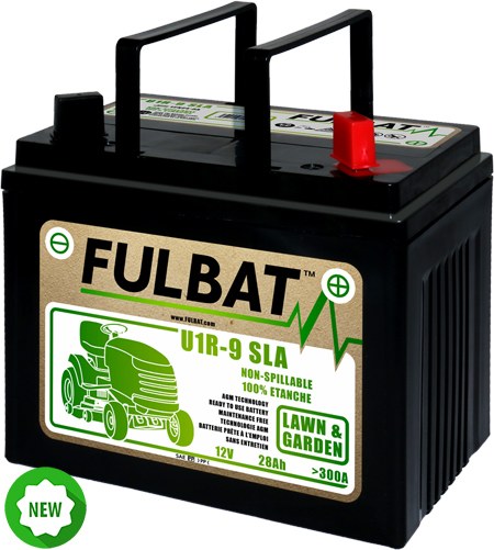 Batteri til plentraktorer Fulbat U1R-9 SLA; 12 V; 28 Ah