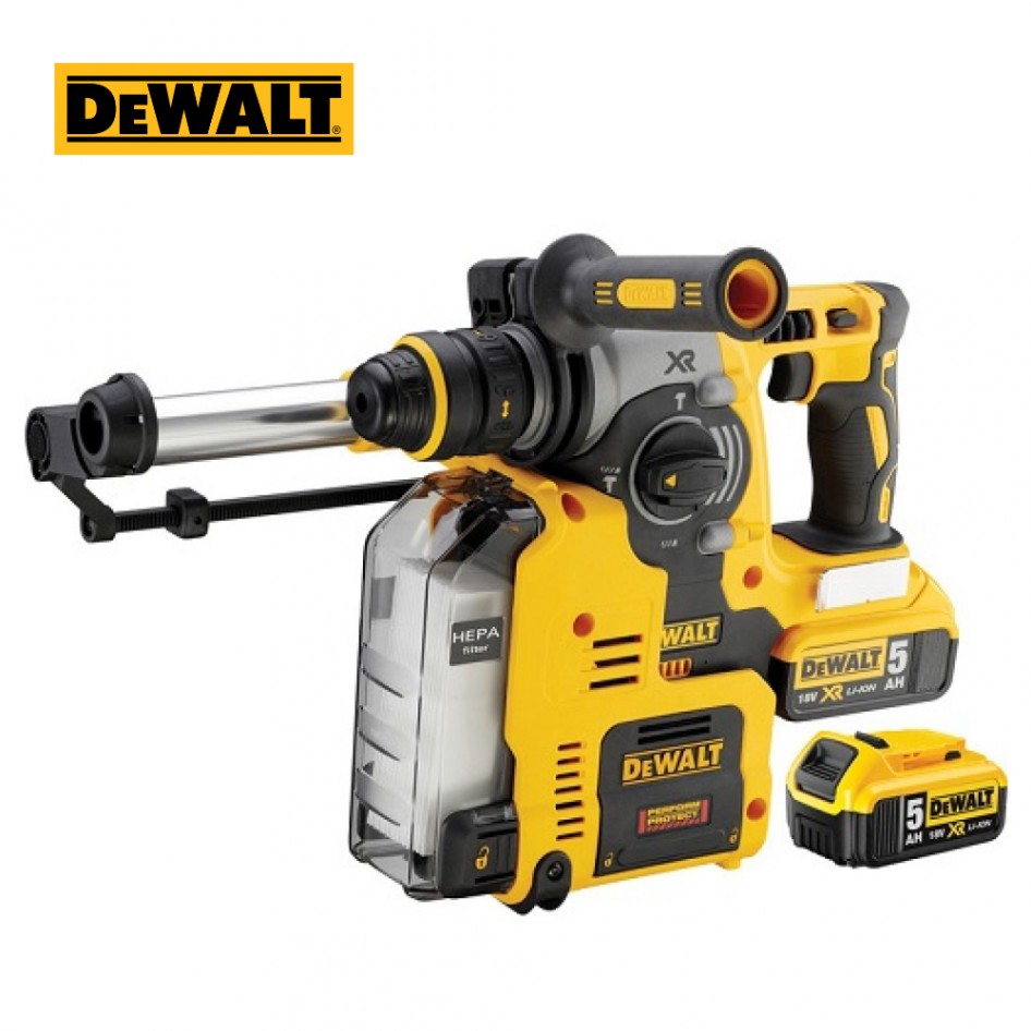 Borhammer DeWalt DCH275P2; 2,1 J; SDS-plus; 18 V; 2x5,0 Ah batt.