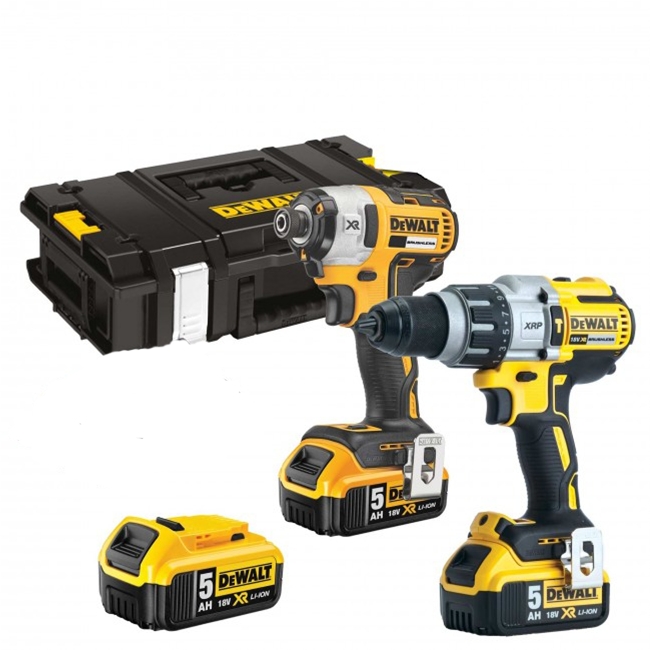 Verktøysett DeWalt DCK276P3; (DCD996 + DCF887); 18 V; 3x5,0 Ah batt.