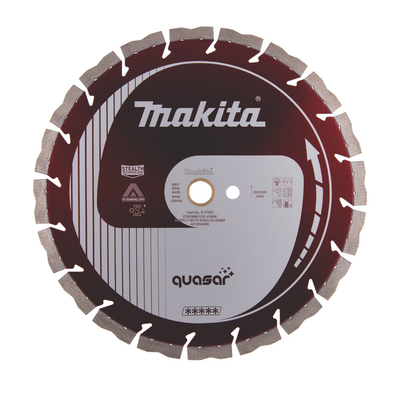 Diamantkappeskive Makita Quasar; 300 mm