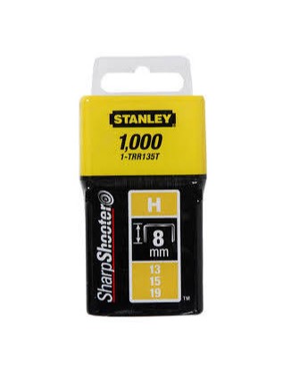 Stifter Stanley; 8 mm; 1000 stk; type H; galvanisert