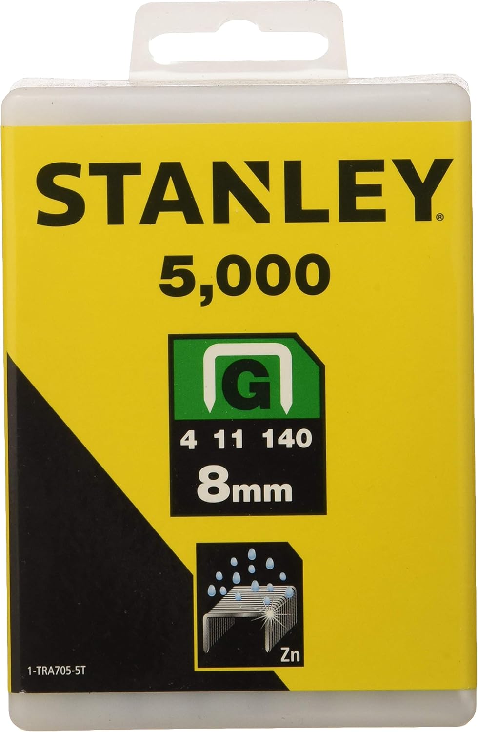 Stifter Stanley; 8 mm; 5000 stk; type G; galvanisert