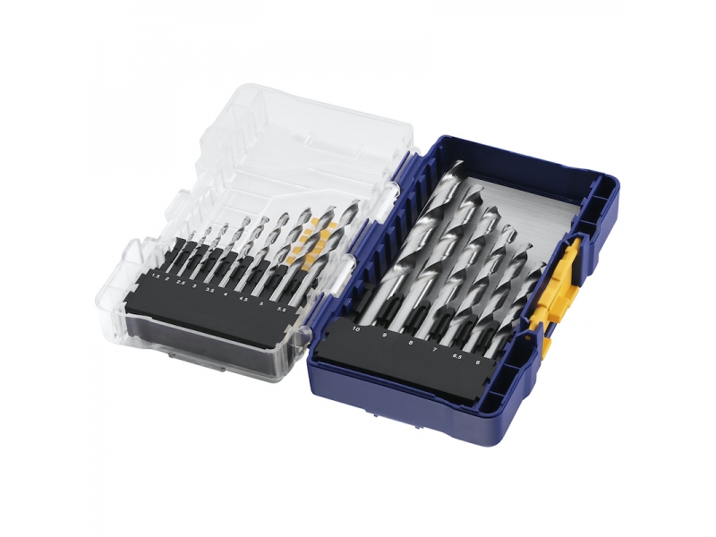 Metallborsett Irwin; HSS PRO; 1-10 mm; 15 stk