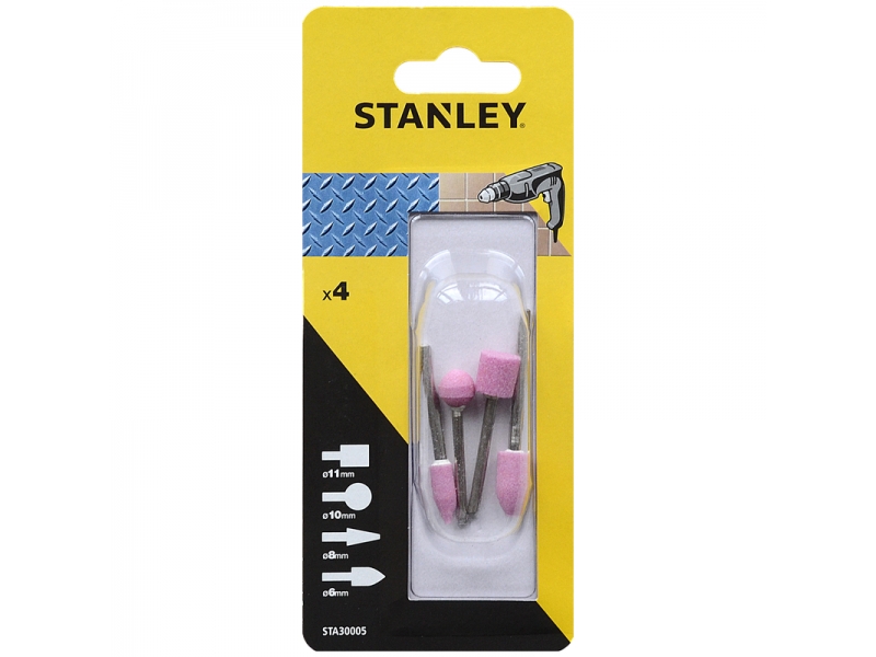 Slipestein sett Stanley STA30005-XJ; 4 stk