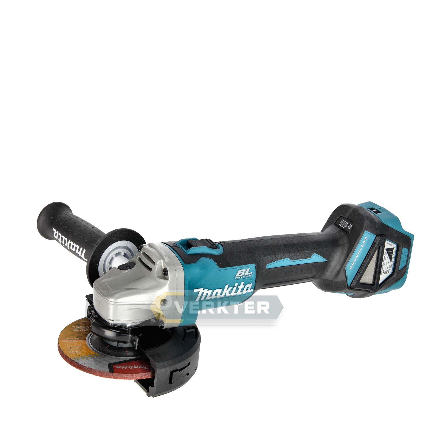 Batteridrevet vinkelsliper Makita DGA511Z; 18 V; 125 mm; (uten batteri og lader)